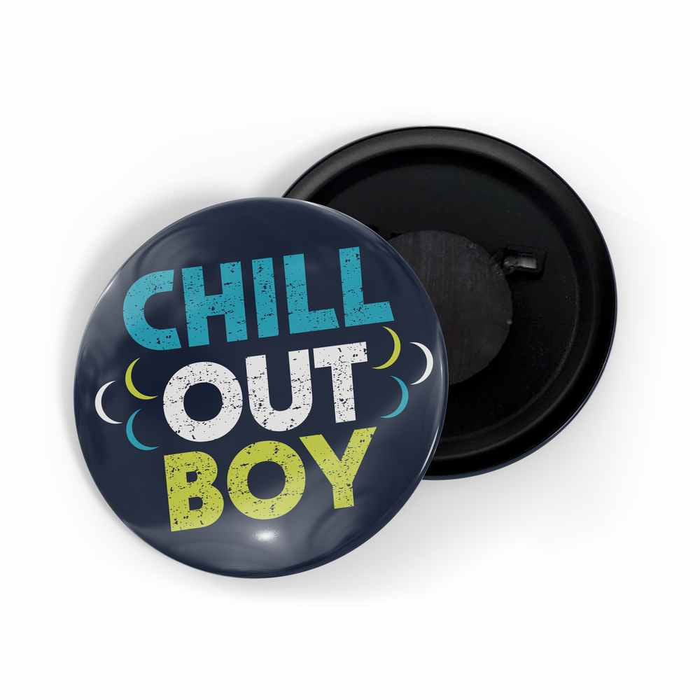 dhcrafts Fridge Magnet Blue Chill Out Boy Glossy Finish Design Pack of 1 (58mm)